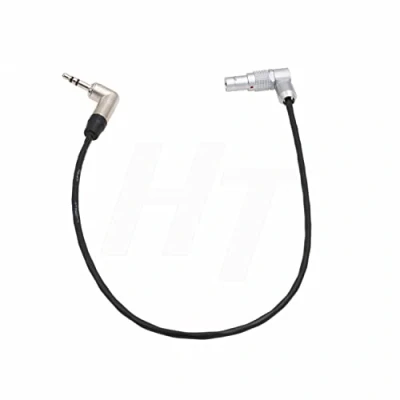 Afbeelding van HangTon Timecode Kabel TRS 3.5mm naar geroteerde 5 Pin Haakse omhoog voor Tentakel Sync Alexa Mini Camera