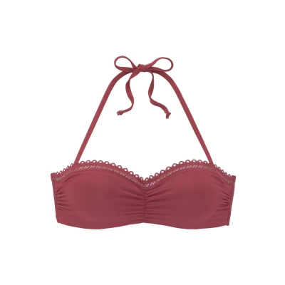 Afbeelding van s.Oliver Bandeau Bikinitop, Dames, Maat: 40xD, Rostrot