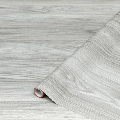Afbeelding van d c fix Sangallo Plakfolie, houtlook, lichtgrijs, zelfklevende folie, waterdicht, realistische decoratie voor meubels, tafel, kast, deur, keukenfronten, meubelfolie, decoratiefolie, behang, 67,5 cm x