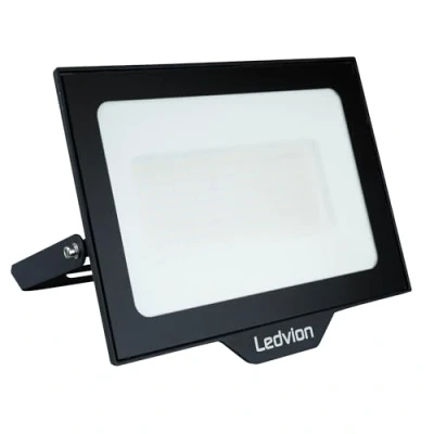 Afbeelding van Ledvion LED Breedstraler, Incl. 0.5M kabel, 100 watt Osram 6000K 12000 lumen werklamp, outdoor Breedstraler IP65 waterdicht, met snelkoppeling
