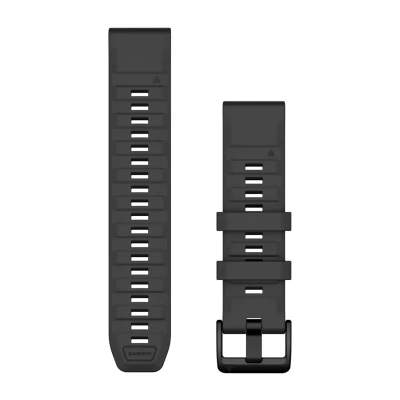 Afbeelding van Garmin QuickFit 22 Watch Bands, Graphite Silicone