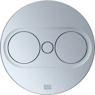 Afbeelding van Bachmann inbouw stopcontacten twist 2 2x 230v ra 2m montagestekker los bijgeleverd rond zilver 946 008