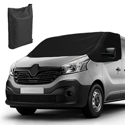 Afbeelding van Auto voorruitafdekking vervanging voor Renault Trafic 2014 2023, 600D luxe voorruit, zonwering, Flat Talento 2016 2020, 100% verduisterend voorruit wrap cover