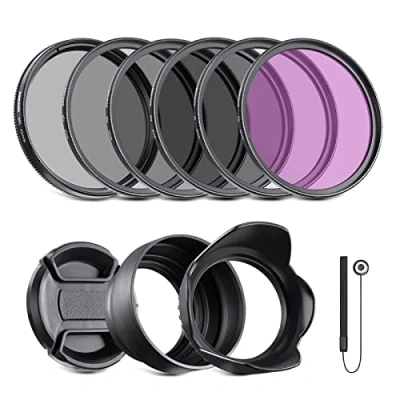 Afbeelding van Neewer 62 mm filter professionele UV , CPL FLD lensfilter en ND grijsfilter (ND2, ND4, ND8). Accessoirekit voor Pentax (K 30 K 50 5 5) Sony Alpha A99 A77 A65