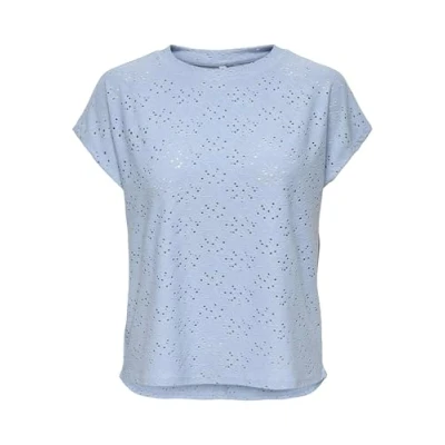Afbeelding van Onlsmilla S/S Top JRS Noos, Soft Chambray, M