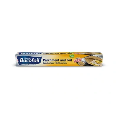 Afbeelding van Bacofoil 2 in 1 perkament en folie, bakken, vorm, creëren, 30cm x 5m