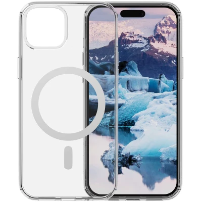 Afbeelding van Apple iPhone 15 MagSafe Hoesje Gerecycled Kunststof dbramante1928 Hardcase/Backcover Transparant Telefoonhoesje Shockproof/Valbescherming