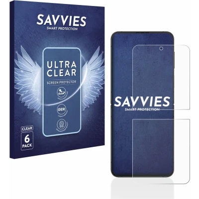 Afbeelding van Savvies (6 Stuks) Schermbeschermer voor Samsung Galaxy Z Flip 4 Screen Protector Ultra Transparant