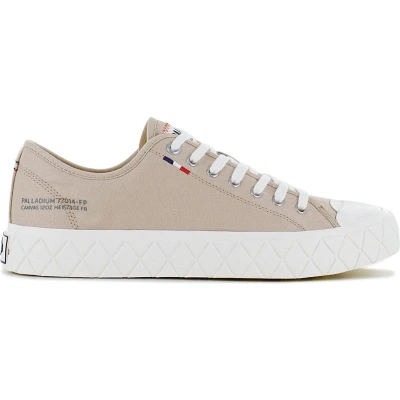 Afbeelding van PALLADIUM Palla ACE CVS Heren Sneakers Schoenen Canvas Beige 77014 278 M Maat EU 45 UK 10.5