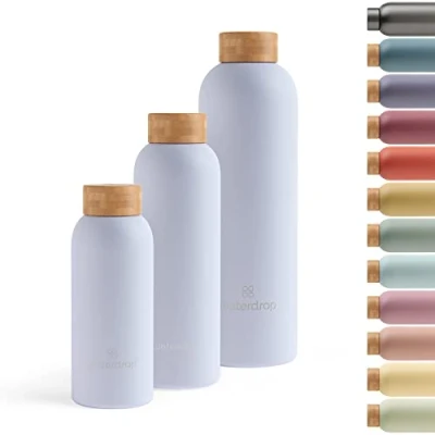 Afbeelding van Waterdrop Stalen Fles Pastel Purple Matt 600ml