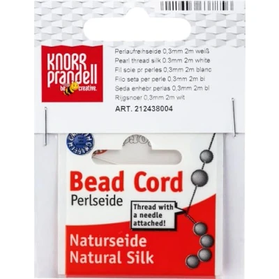Afbeelding van Knorr Prandell KnorrPrandell 2438004 rijzijde van pure zijde, 0,3 mm x 2 m, wit