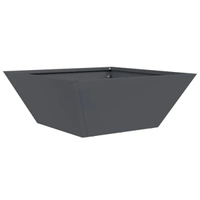 Afbeelding van vidaXL kunststof planter Anthraciet 40 x 15 cm
