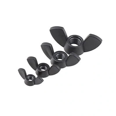 Afbeelding van CONPHERON Kunststof Vleugelmoer Zwart Nylon Vleugelmoeren M4 (20 stuks)