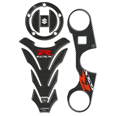 Afbeelding van labelbike 3D Resin Stickers Beschermingen voor Tank, Tankdop en Vorkplaat Motorfiets Stuur Compatibel met SUZUKI GSX R 600 750 2006 2016 1000 2007 2008