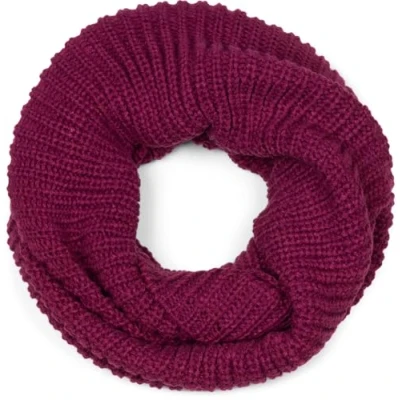 Afbeelding van styleBREAKER fijn gebreide sjaal, enkelvoudige gekleurde lus fijne ribgebreide Uniseks 01018112, Farbe:Bordeaux purper