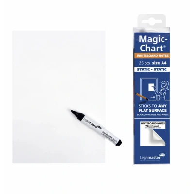 Afbeelding van Magic chart notes Legamaster whiteboard 20x30cm wit