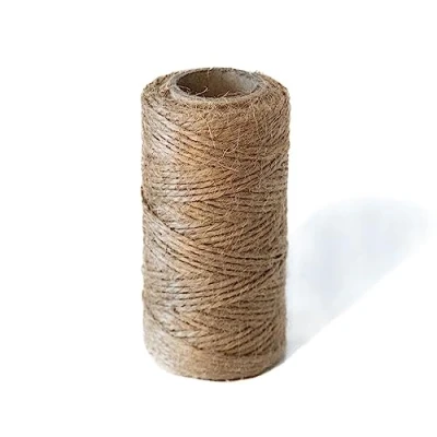 Afbeelding van Chinchilla® jute Garen ca. 1,2 mm Ø naturel gekleurd 50 m klossen bindtouw, binddraad, bindkoord, sierkoord, koord perfect voor knutselen, verpakkingen en meer!&quot;