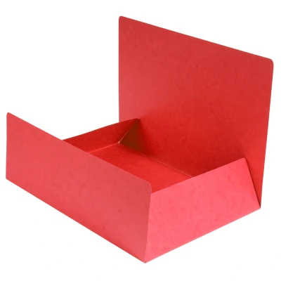 Afbeelding van Map Glanskarton 390g/m² 3 klep rood per 25