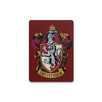Afbeelding van Logoshirt® Harry Potter wapen Gryffindor metalen bord retro DIN A5