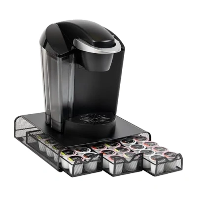 Afbeelding van Mind Reader TRY3PCMESH BLK Koffiepadhouder, zwart metalen gaas