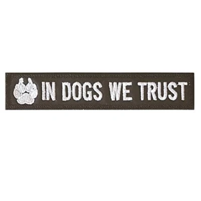 Afbeelding van K 9 In Dogs We Trust Hondenbegeleider Poot K9 Tactisch Morale Legeruitrusting Klittenband Patch