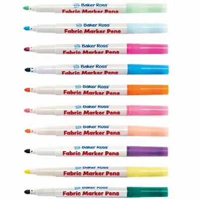 Afbeelding van Baker Ross Pastel kleurpotloden voor stof Set van 10, het schilderen op (FC339)