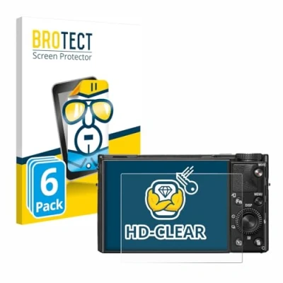 Afbeelding van BROTECT Screenprotector voor Sony Cyber Shot DSC RX100 VII Folie Beschermfolie transparant (6 Stuks)
