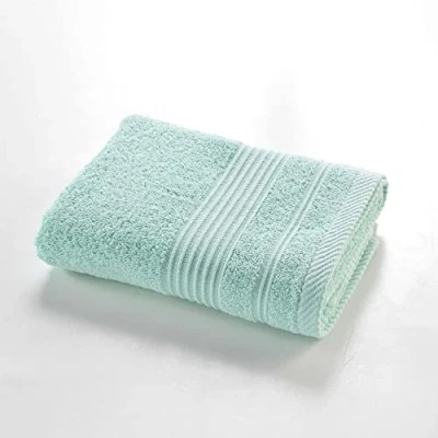 Afbeelding van Douceur d&#039;Intérieur, Badhanddoek, 50 x 90 cm, Celadon, 100% katoen, Tendresse