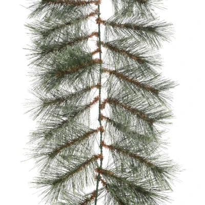 Afbeelding van Everlands Cashmere Slinger Kerstversiering Ø25 270 cm Groen 120 Tips