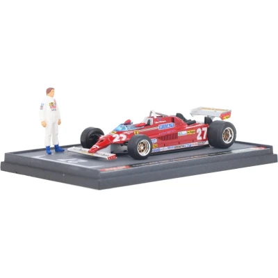 Afbeelding van Ferrari 126 CK Turbo Brumm Modelauto 1:43 1981 Gilles Villeneuve Scuderia S07/26 Monaco GP
