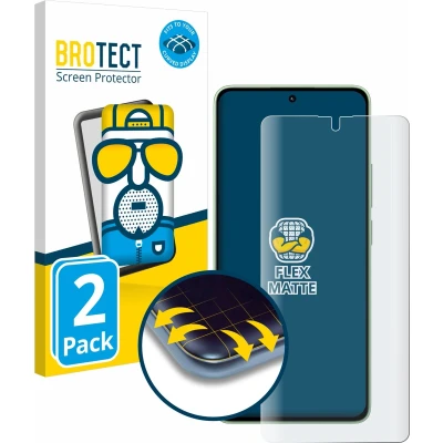 Afbeelding van BROTECT Screenprotector voor Xiaomi Redmi Note 13 Folie Beschermfolie matte volledig dekking (2 Stuks)
