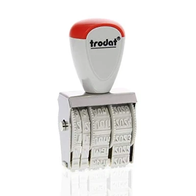 Afbeelding van Trodat 1010 Classic datumstempel Duits, maand afgekort, afdrukgrootte 4 x 26 mm