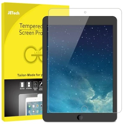 Afbeelding van JETech Screen Protector voor iPad (9,7 inch, 2018/2017 Model), Air 2/1, Pro 9,7 Gehard Glas Schermbeschermer, HD Doorzichtig, 1 Stuks