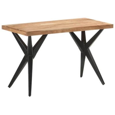 Afbeelding van vidaXL Eettafel 120x60x76 cm massief acaciahout