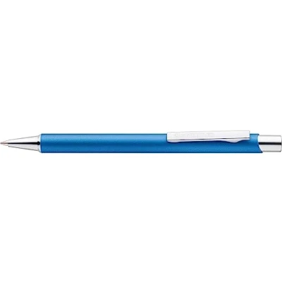 Afbeelding van Staedtler Elance Intrekbare balpen, metalen behuizing, duurzaam, vervangbare vulling M, onuitwisbaar, blauwe inkt, 421 45 39 (blauw)