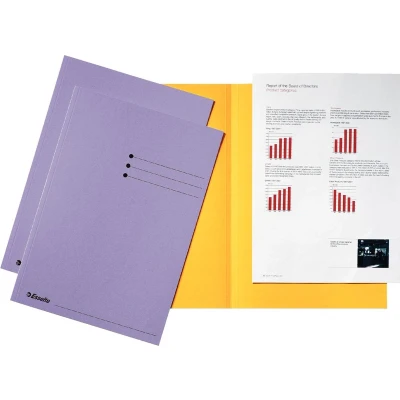 Afbeelding van Esselte dossiermap lila, karton van 180 g/m², pak 100 stuks