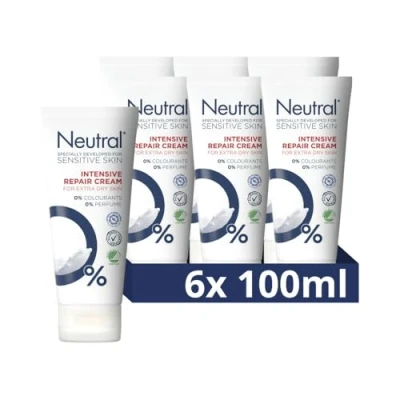 Afbeelding van 6x Neutral Intensive Repair Cream Parfumvrij 100 ml