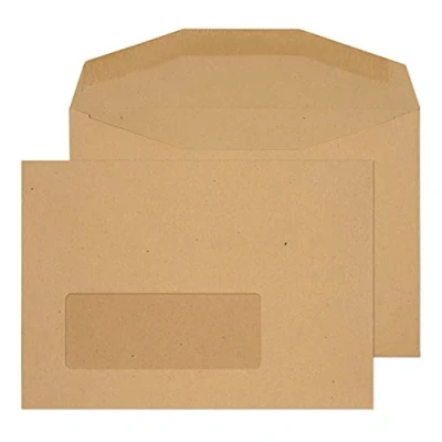 Afbeelding van Blake 13775 Manilla 1000 stuks C6 114 x 162 mm Window 80 g/m²