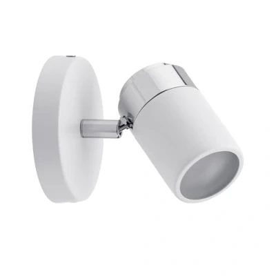 Afbeelding van Paulmann 66710 Spot Zyli IP44 max. 1x10W GU10 wit/chroom 230V metaal plafondlamp lamp LED plafondspot, 10 x 11 cm