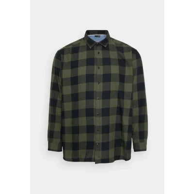 Afbeelding van Jack &amp; Jones Jjegingham Twill NOOS Overhemd, Heren, Maat: 7XL, Dusty olive