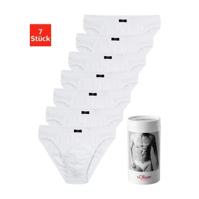 Afbeelding van s.Oliver 7 PACK Slip, Heren, Maat: Large, Weiß
