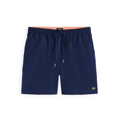 Afbeelding van Scotch &amp; Soda Mid Length Swim Short Solid Heren Zwembroek Maat S
