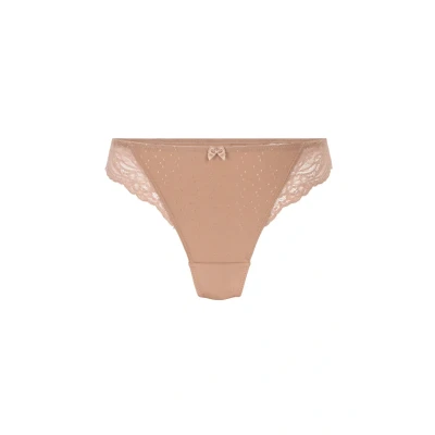Afbeelding van Hunkemöller Dames Lingerie String Sophie Bruin maat L