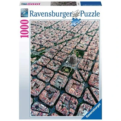 Afbeelding van Ravensburger puzzel Barcelona vanuit de lucht Legpuzzel 1000 stukjes