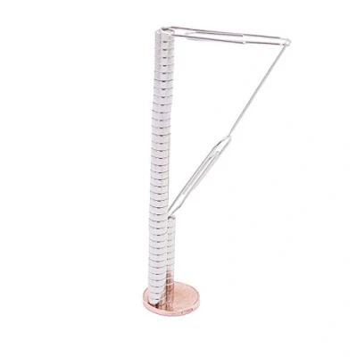 Afbeelding van Brudazon 100 mini schijfmagneten 5 x 2 mm N52 sterkste stand neodymium magneten ultrasterk powermagneet voor modelbouw, foto, whiteboard, prikbord, koelkast, knutselen magneetschijf extra