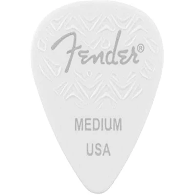 Afbeelding van Fender Wavelength Picks 351 Medium White plectrumset (6 stuks)