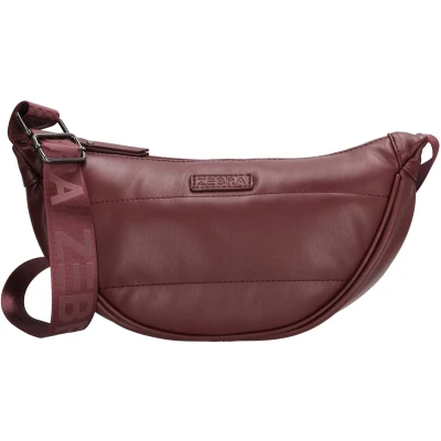 Afbeelding van Zebra Evie Crossbody Schoudertas Trendy Banana Bag Bordeaux rood