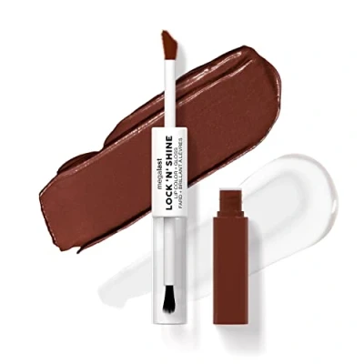 Afbeelding van Wet n Wild Megalast Lock n&#039; Shine, Dual Ended Lip Color and Clear Gloss, Vitamin E Jojoba Oil Enriched Formula, Affogato Dreams Shade
