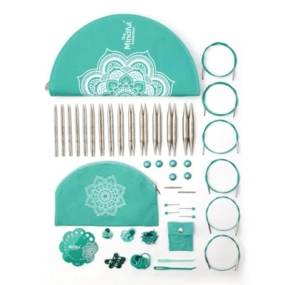 Afbeelding van KnitPro Mindful Verwisselbare Naaldenset Paar Rondbreinaalden 14x13 cm met Accessoires Affection Set voor Beginners, Professionals en Geschenkdoos