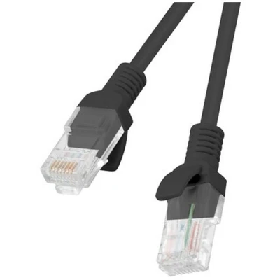 Afbeelding van Lanberg Patchkabel Cat.6 Utp 1m Czarny Fluke Geslaagd 10 Pack (U/UTP, CAT6, 1 m), Netwerkkabel